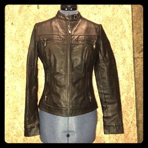 Brown Faux leather jacket